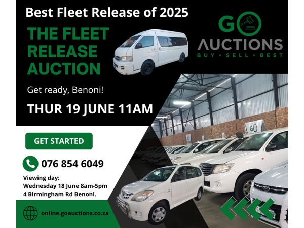 LIVE FLEET RELEASE AUCTION 19 JUNE 2025
